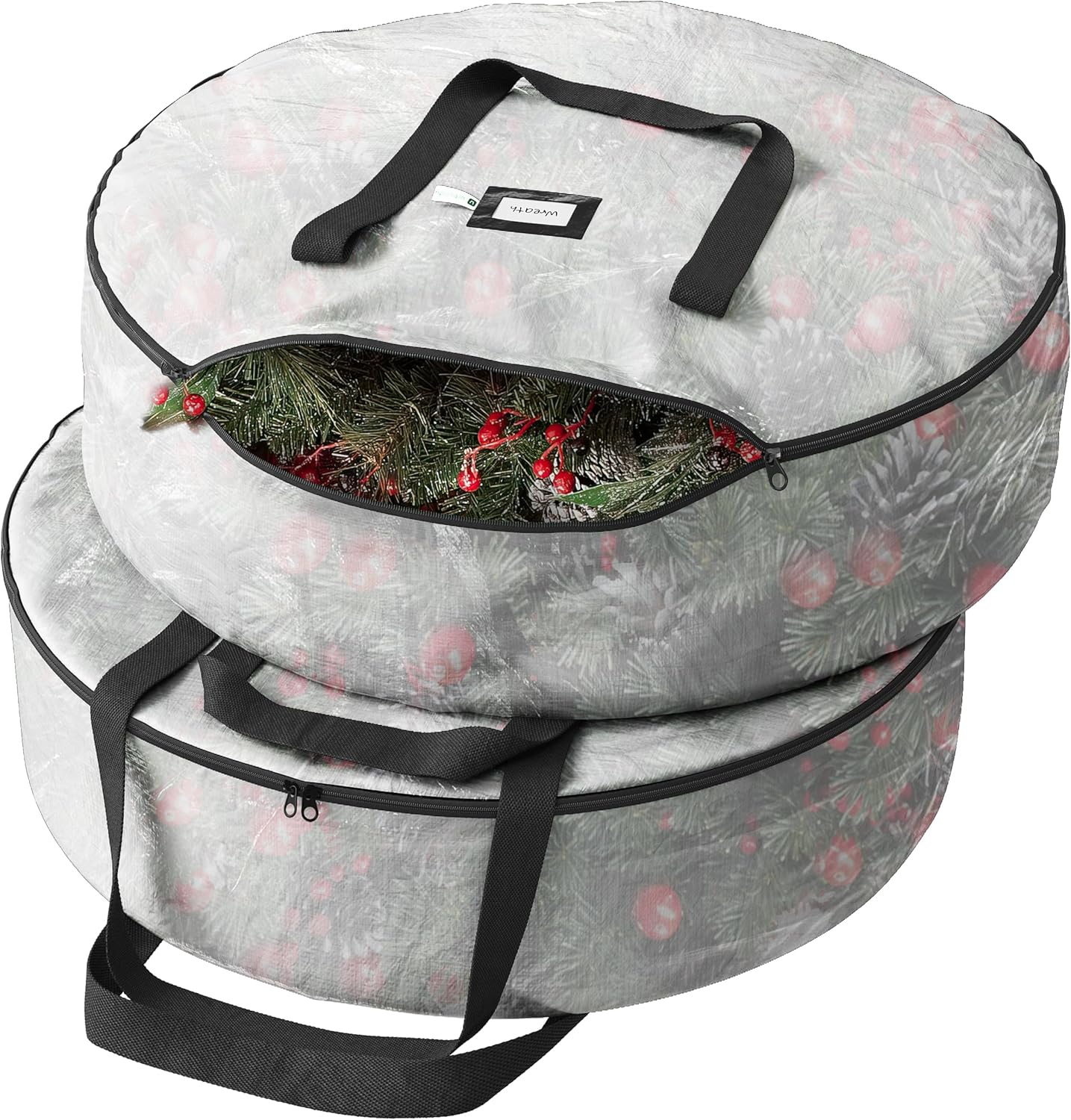 Heavy Duty Wreath Storage Bag 30 Inch, 2Pack Christmas