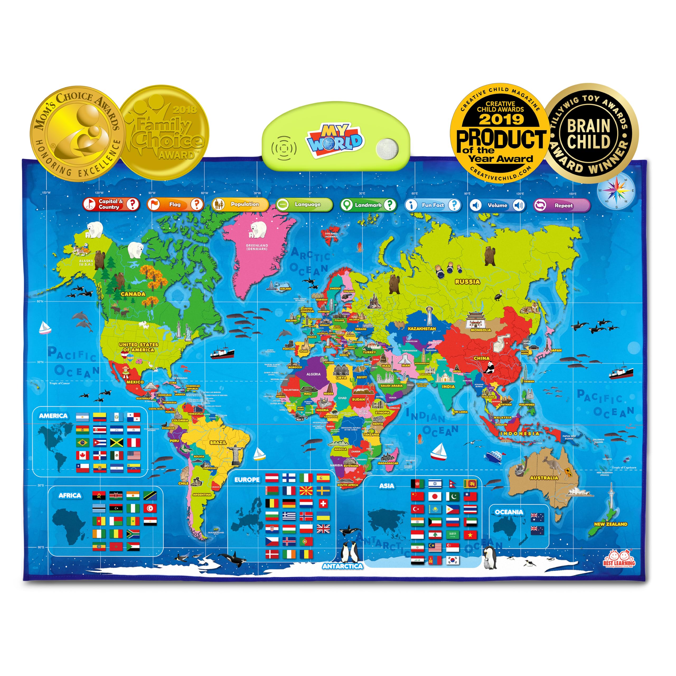 【美品】my World INTERACTIVE 世界地理 Amazon.com: BEST LEARNING i-Poster My World – Interactive Talking