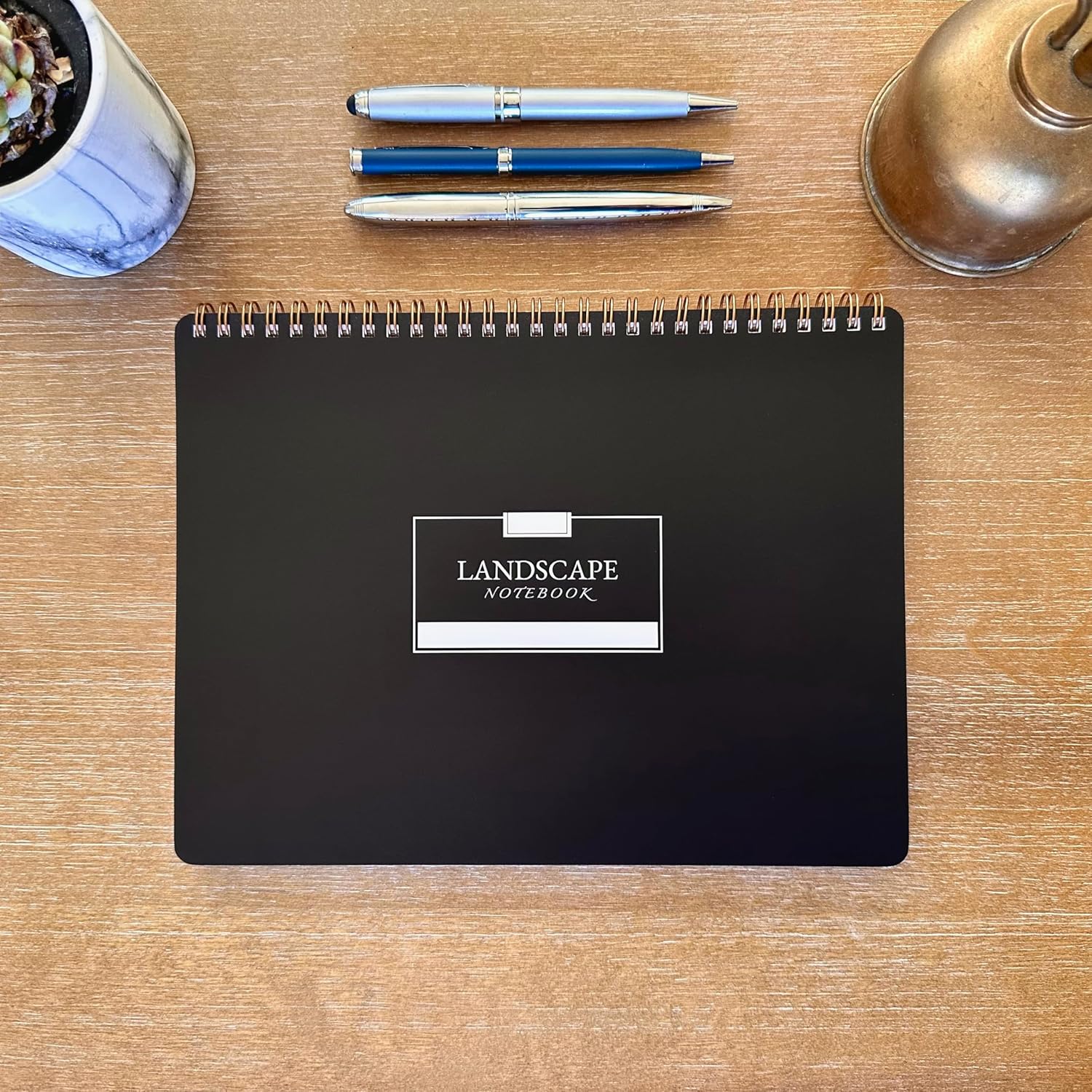 Landscape Notebook (3 pack, Variation 2-10" x 7.5" Horizontal Lined College Ruled, 160 pages (80 sheets)      Spiral-bound