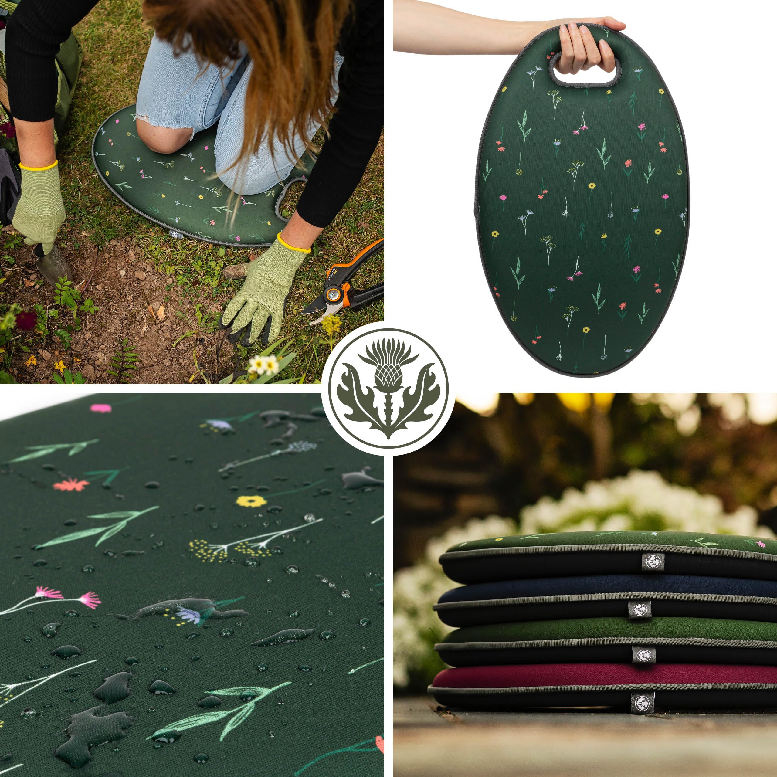 Thistlewood Garten-Kniebank aus Memory-Schaum, Wildwiese