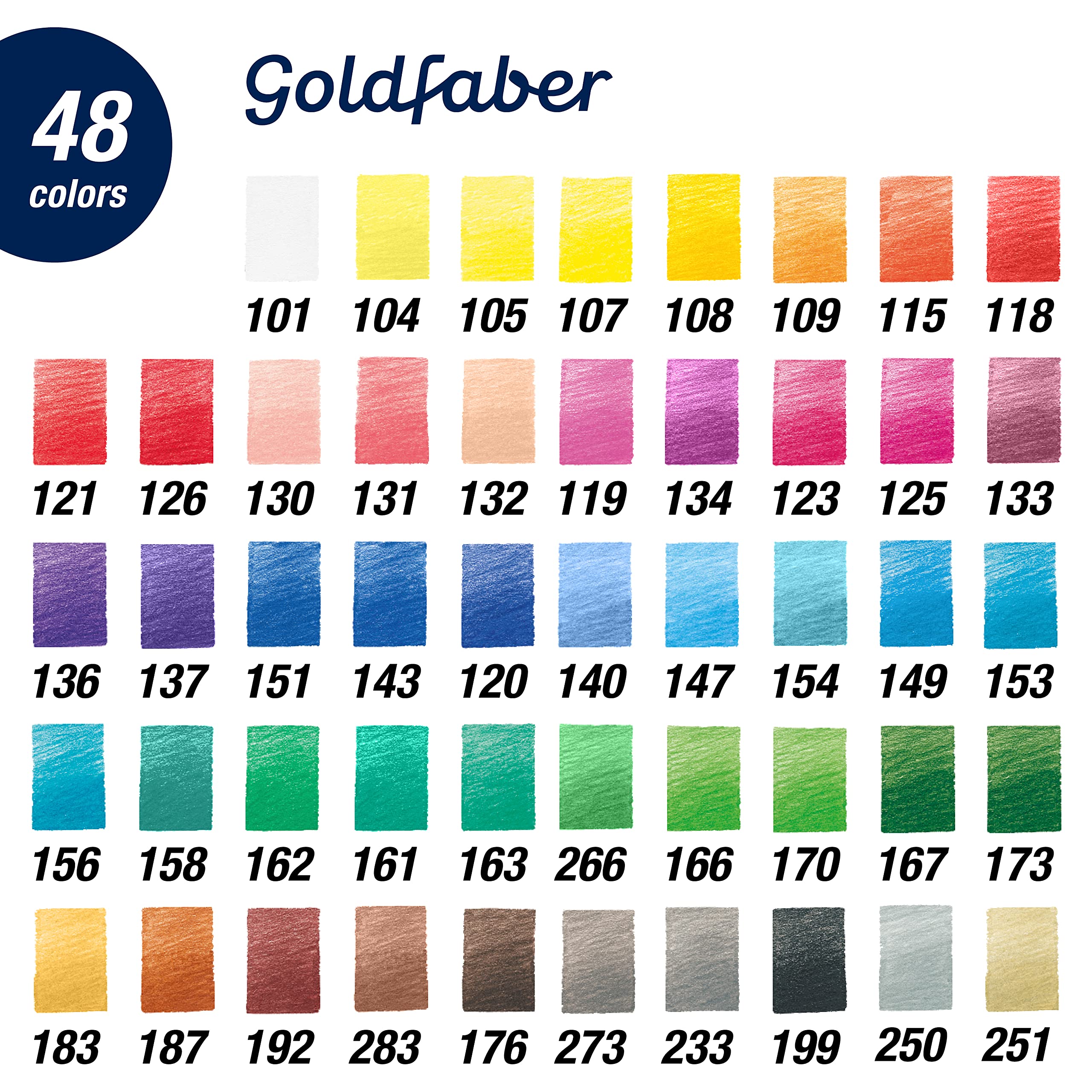 Faber-Castell GDFB COLOR PENCIL TIN 48