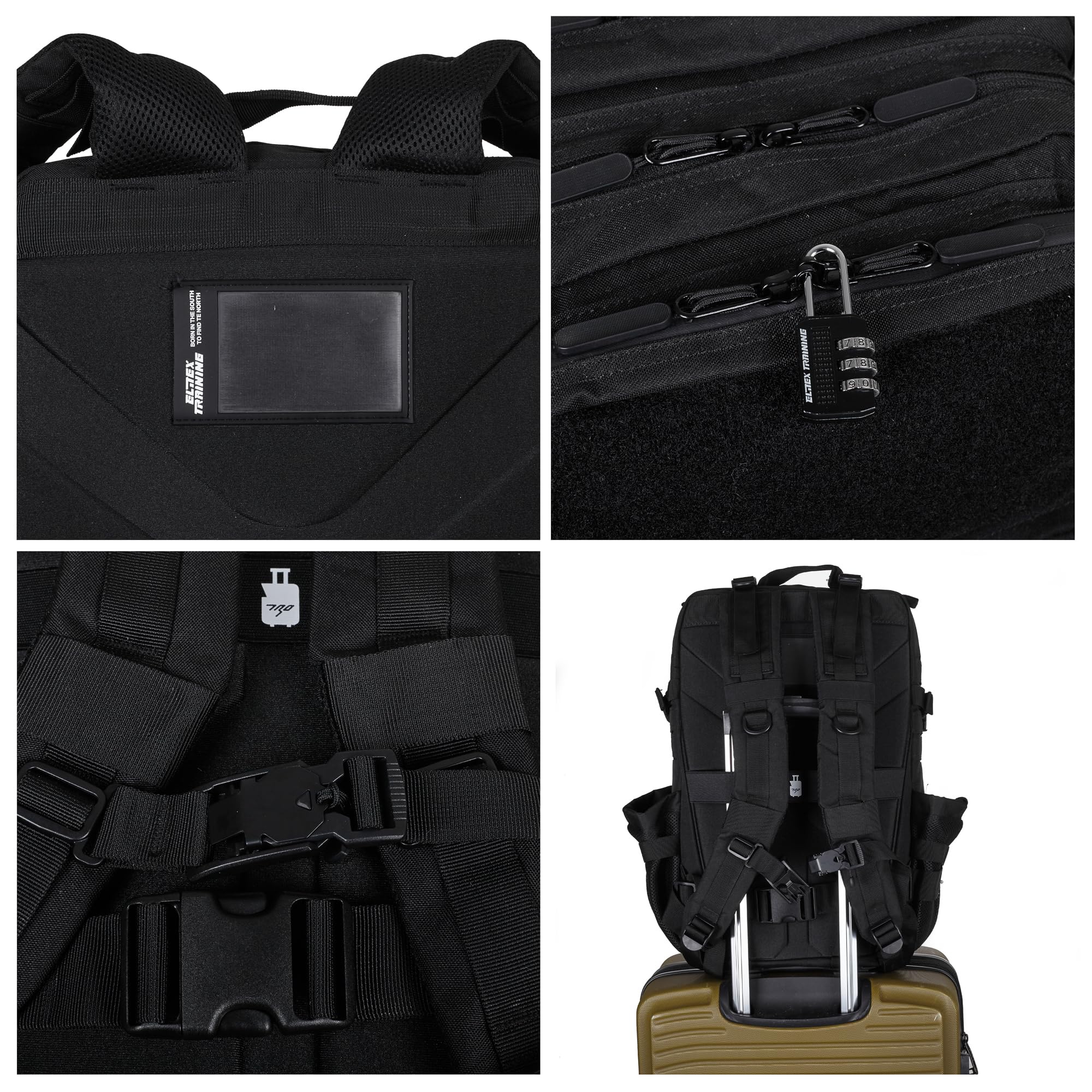 ELITRAINX V2 Zaino 45L Tattico Militare Impermeabile Cross Training Viaggi all'aperto Sport Palestra Oxford portatile 900D da ELITEX TRAINING