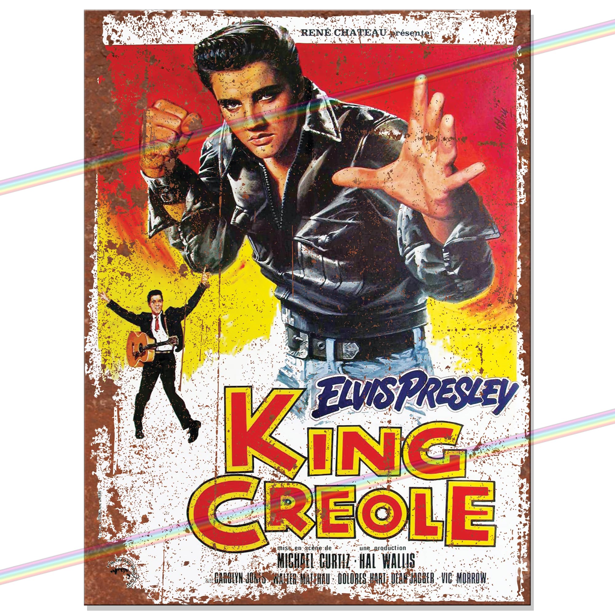 EP (King Creole) Music Metal Signs for Mancave, Shed, Garage, Kitchen, Man Cave. Gift for Birthday, Christmas, Xmas. Retro Vintage Reproduction Memorabilia Tin Signs. 20cm x 15cm #MS720-M