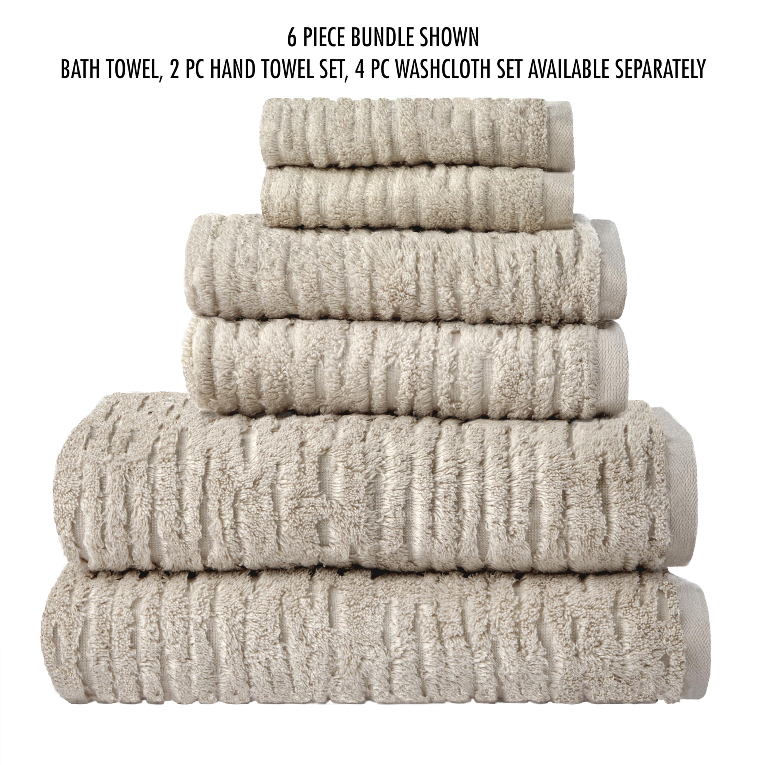 SKL Home Cloud Soft 4-teiliges Badetuch-Set, Haferflocken