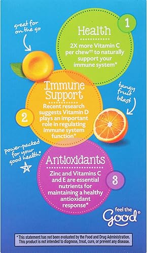 Miniatura 8 de Suplemento dietético masticable Emergen-C Suplemento dietético masticable tableta con vitamina C y vitamina B6 1 1