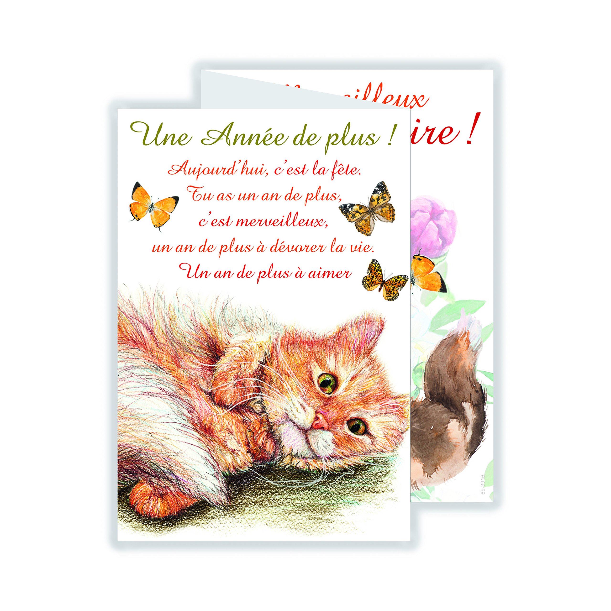 Afie 69-3916 3 Fold Card Happy Birthday Another Year