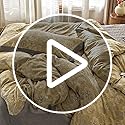 VM VOUGEMARKET Yellow Flower Duvet Cover Queen,3 Pieces Retro Jacquard Golden Floral Bedding Set,Linen Cotton Yarn-Dyed Textured Duvet Cover with Zipper Closure