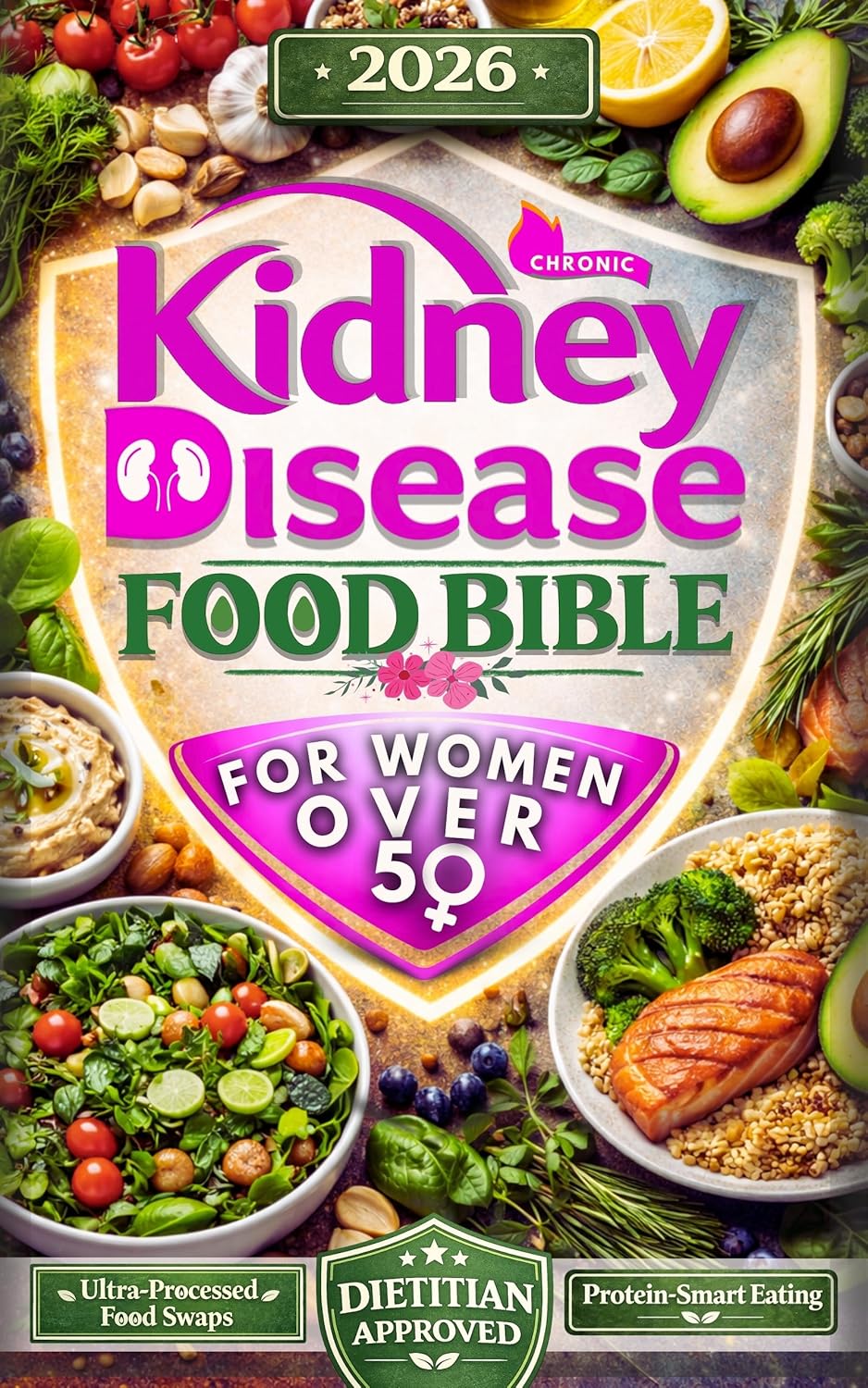 Chronic Kidney Disease Food Bible for Women Over 50: An Evidence-Based CKD Stages 2–4 Roadmap to Protect Kidneys, Blood Pressure and Blood Sugar with Ultra-Processed Food Swaps...