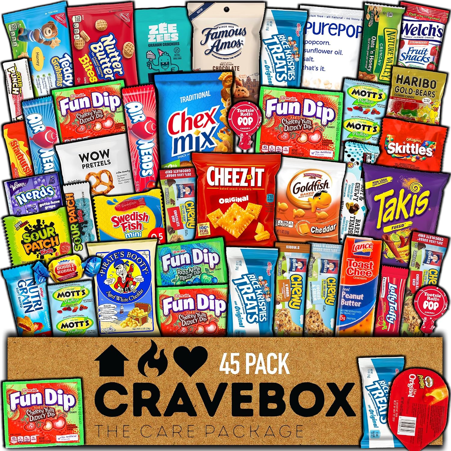 How to Host a College Care Package Party: A Parent's Guide (2026) 3 CRAVEBOX snack variety pack care package, 45 count