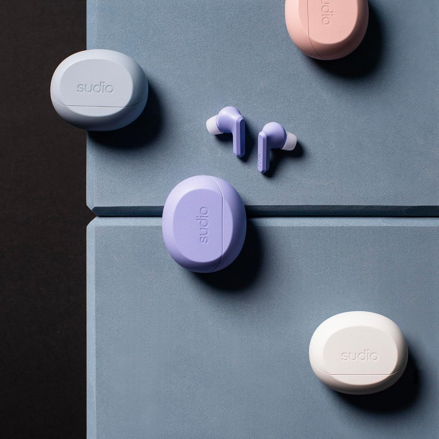 Sudio A3 Pro Noise Cancelling Earbuds – 25H Playtime, ANC, Multipoint Bluetooth 5.4, Clear Calls, IPX4 Sweat & Splash Resistant, USB-C Charging, Made from Recycled Plastics (Purple) - Image 5