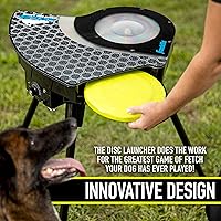 Vista 8 de Franklin Pet Supply Co. - Lanzador automático de discos para perros - Ready Set Fetch - Juguete lanzador portátil para perros - Funciona