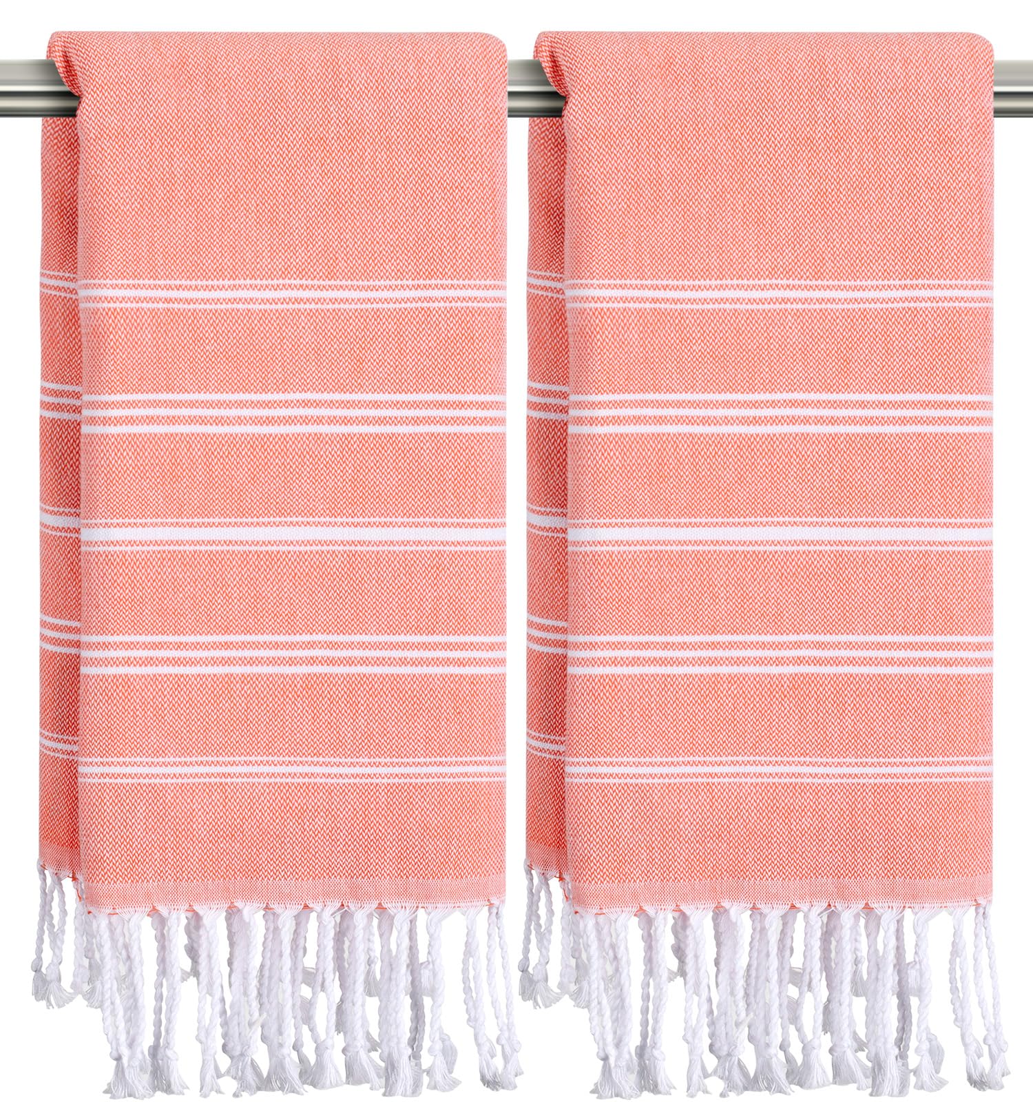 cabanana Hand Towels for Bathroom - 2-Pack,20x30 Inch-100% Cotton,Turkish Bathroom Hand Towels,Super Absorbent & Quick-Dry Soft for Bath, Kitchen, Spa
