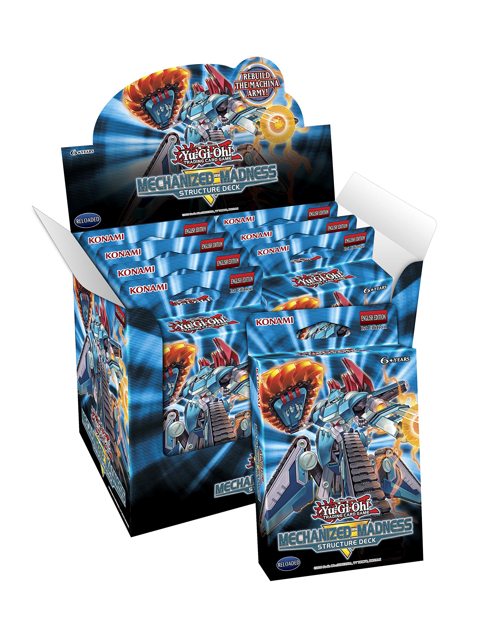 Amazon.com: yu-gi-oh KONMEMA Mechanized Madness Structure Display of 8 Decks  : Toys & Games