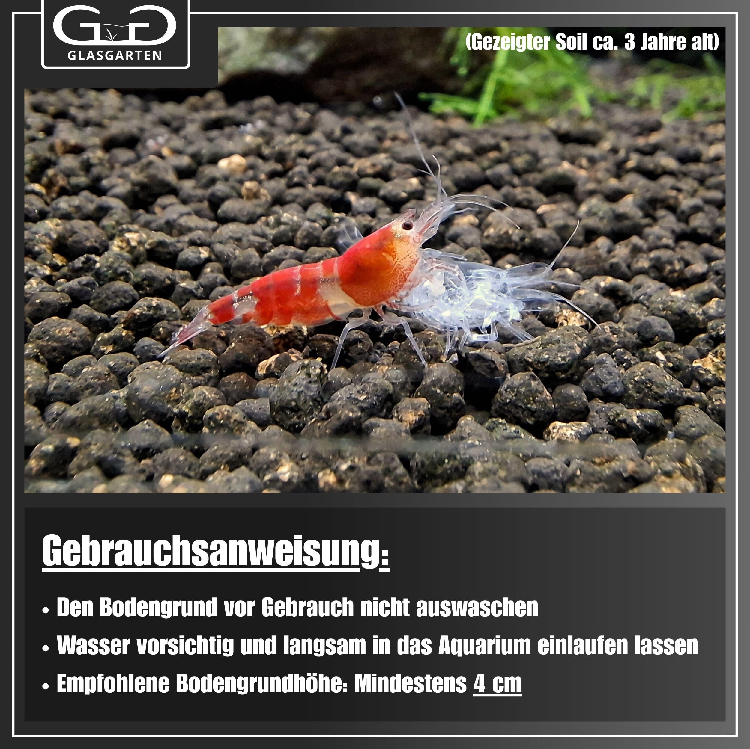 GlasGarten Environment Aquarium Soil Powder | 9L / 1 – 2mm Körnung – aktiver Bodengrund aus gebrannten & sterilisierten Erden, besonders nährstoffreich