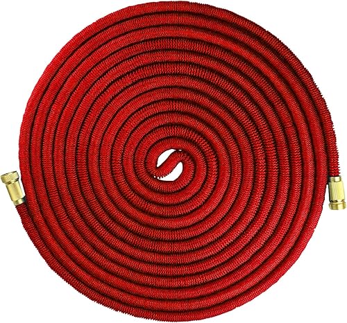 Emsco Group - Manguera extensible de 50 pies, Manguera comercial extensible de 30,48 m, Rojo