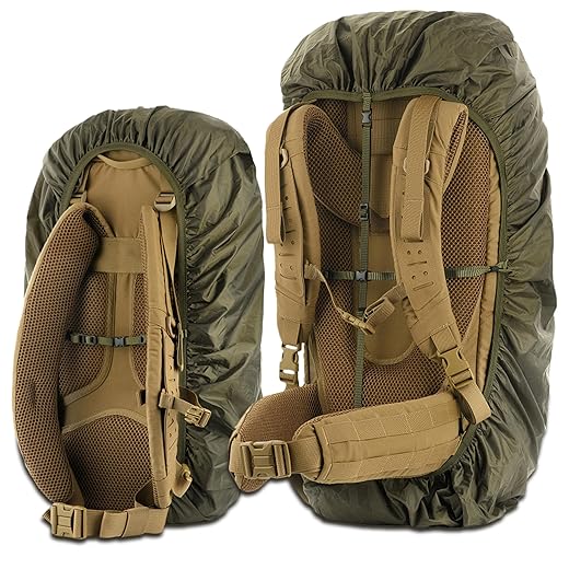 M-Tac Waterproof Rain Cover Rainproof for Hiking Camping Traveling (Olive, L)