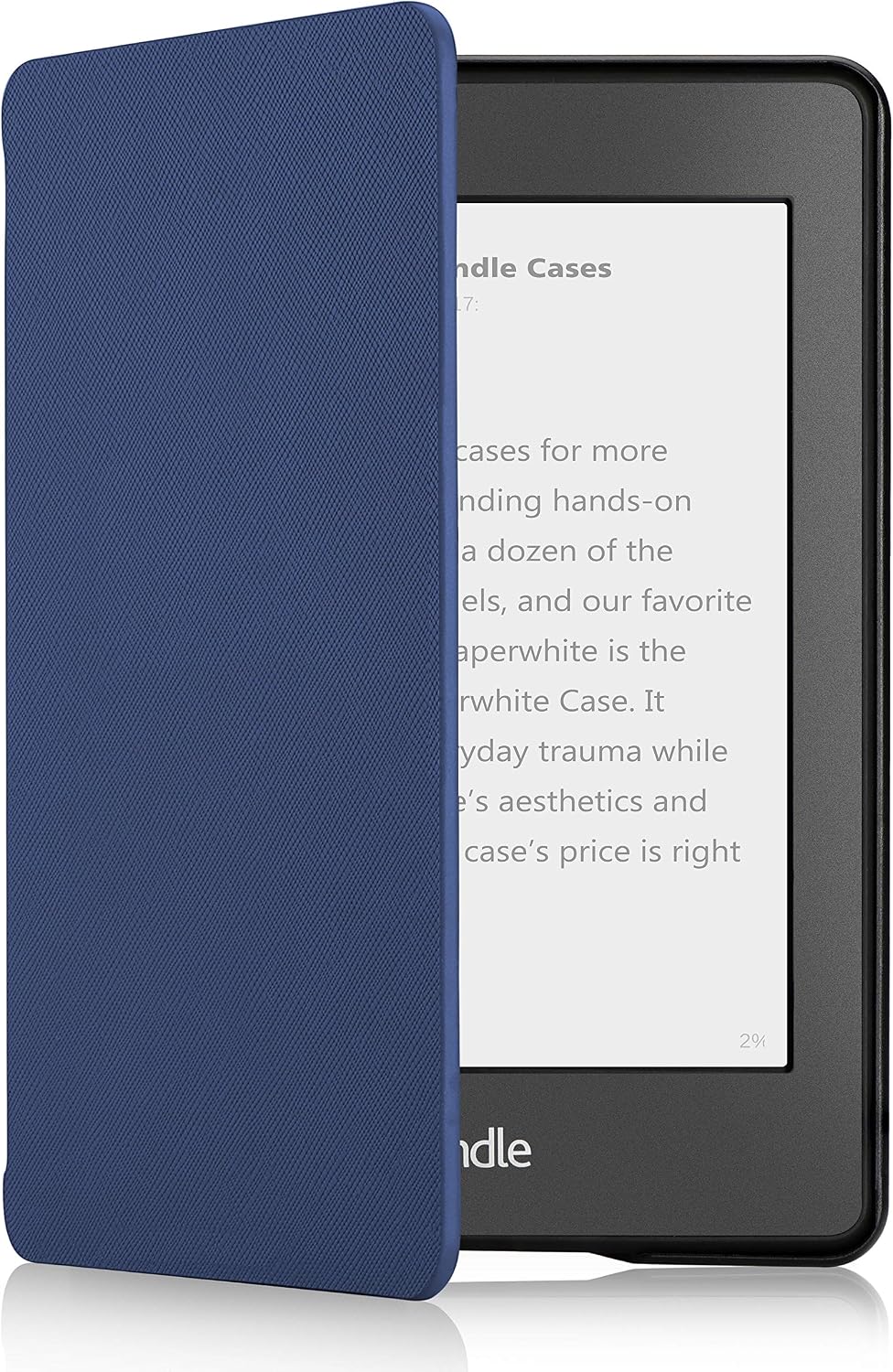 OMOTON Kindle Paperwhite Case (10th Generation-2018), Smart Shell Cover with Auto Sleep Wake Feature for Kindle Paperwhite 10th Gen 2018 Released, Navy Blue