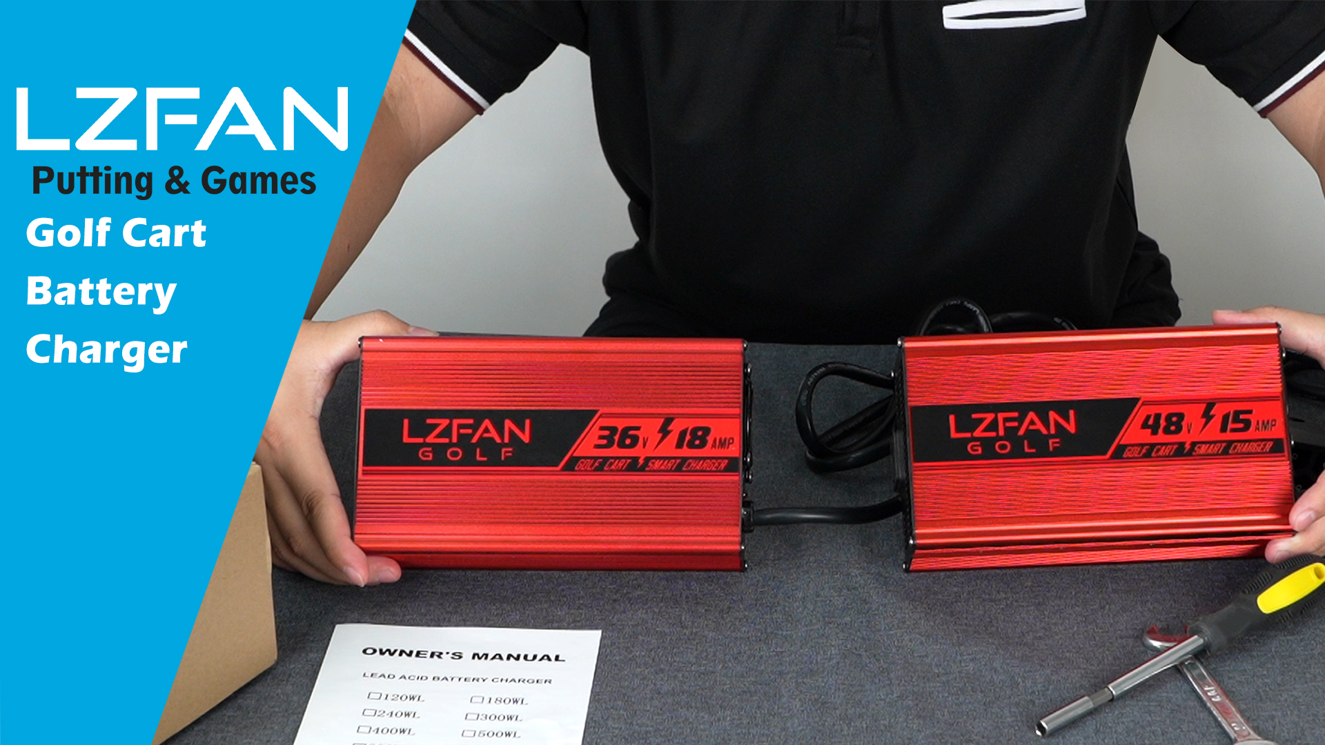 Amazon.com: LZFAN 36V 15AMP Golf Cart Charger, EZGO TXT Battery
