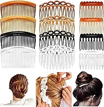 12Pcs French Side Hair Combs and Slides With Fine Hair - Twist Decorative Accessories for Women and Girls - Bridal Wedding
