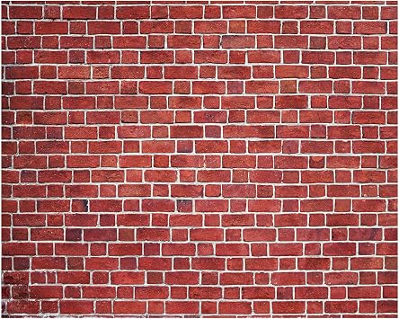 VitalCozy 10 x 8 ft Brick Wall Backdrop for Photoshoot Polyester Fabric Red Brick Backdrop Background for Fireplace Graduation Home Decoration Newborn Birthday Party
