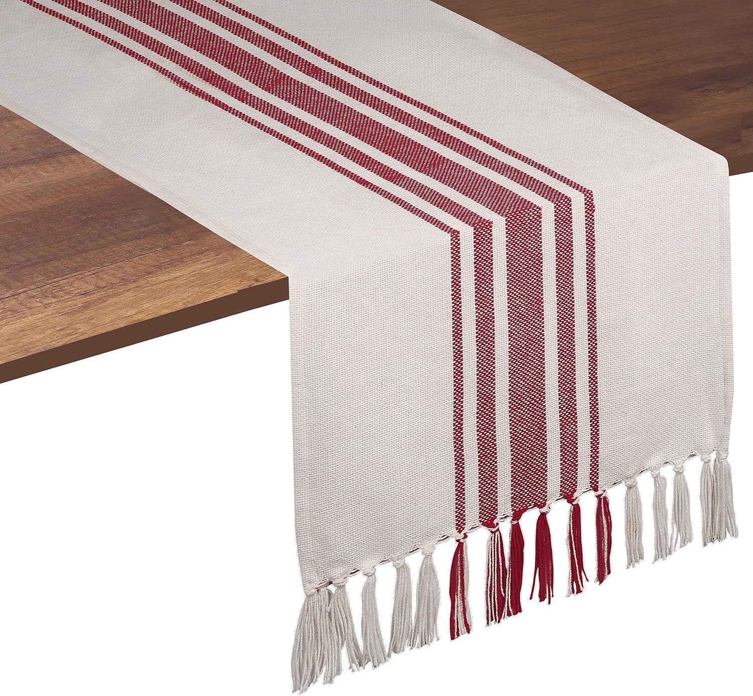 Native Fab Pure Cotton Table Runner Farmhouse 90 Inches