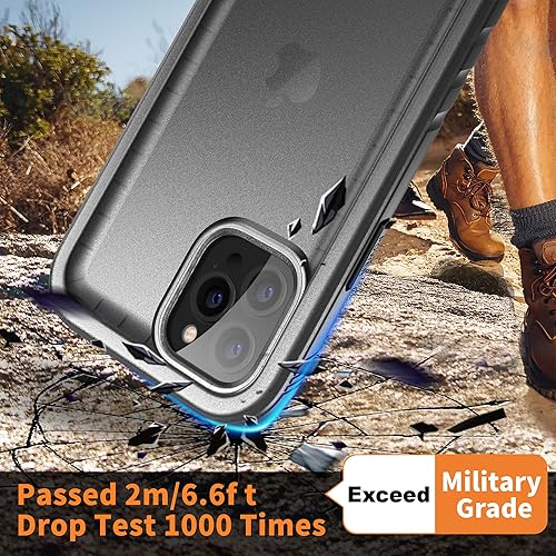 Miniatura 4 de Cozycase Funda impermeable compatible con iPhone 12 Pro Max, protector de pantalla integrado, funda protectora de cuerpo completo, funda impermeable