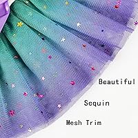 Vista 10 de Vestido de encaje para perro con girasol, bonito tutú para perros y gatos pequeños y medianos, amarillo, girasol