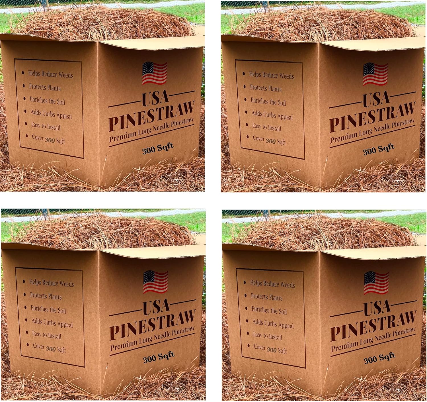 USA Pine Straw Premium Pine Needle Mulch (Premium Pine