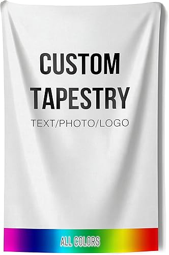 Miniatura 2 de Misnest Tapiz personalizado, fotos personalizadas, texto para el hogar, dormitorio, fiesta, sala de estar, decoración de telón de fondo, vertical de