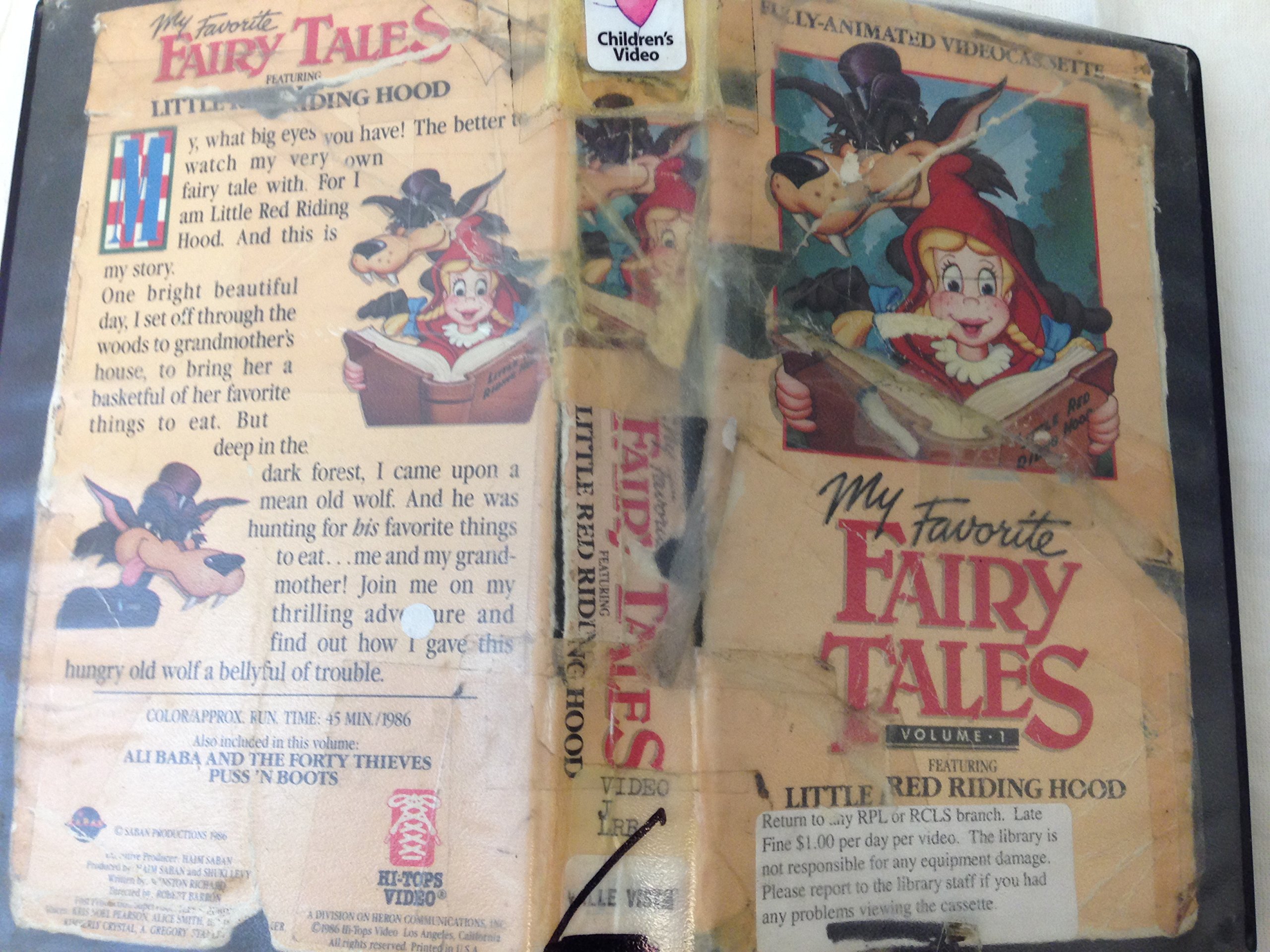 特撮 Read-with-me Fairy Tales Amazon.com: My Favorite Fairy Tales (VHS) Volume 1 - Little