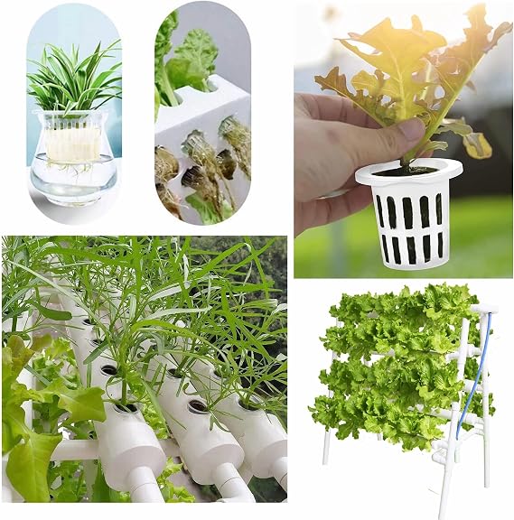 Lightweight Economy Net Pots, Hydroponic Cups Garden Slotted Mesh Net Cups, Plant Nursery Net Pots for Hydroponics - 2in 50 Packs