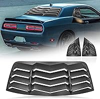 Vista 8 de persiana para ventana trasera, cubierta protectora para parabrisas trasero compatible con Dodge Challenger 2008-2022 2023 en estilo GT Lambo