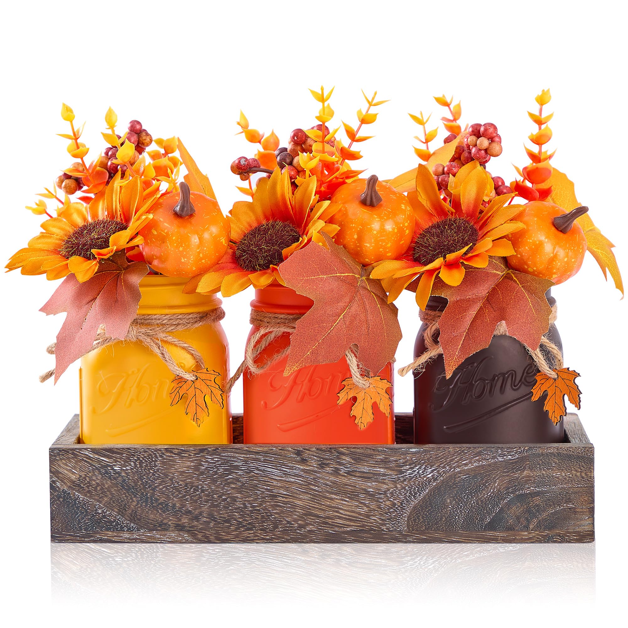 KIVIVO Fall Thanksgiving Centerpiece Set