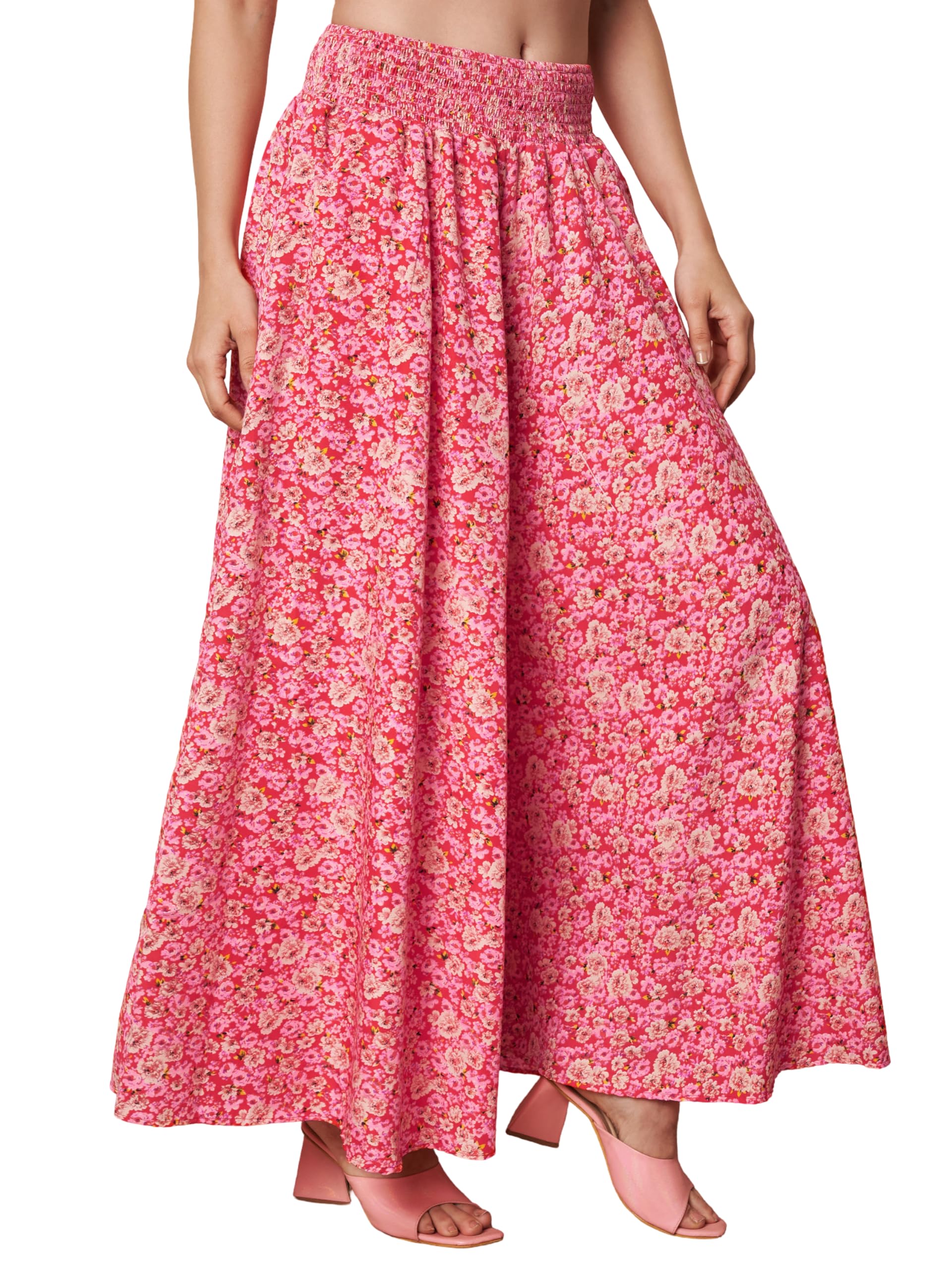 kzully | Palazzo for Women | Elegant Printed Palazzo Pants | Flowy Wide-Leg Silhouette | Comfortable Everyday & Occasion Wear-picture-28