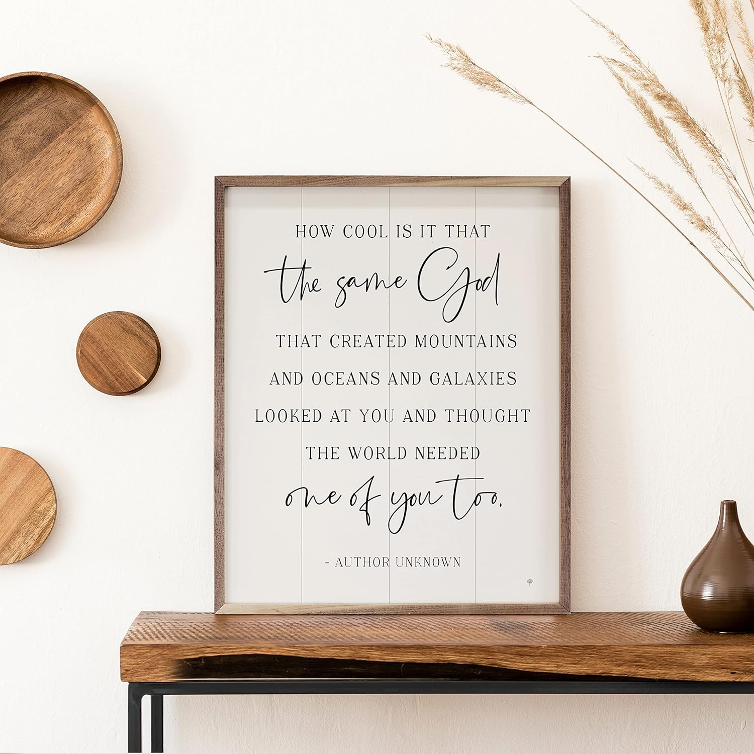 Kendrick Home Religious Gifts - The Same God White Hardwood Faith-Based Gifts for Women and Men, Christian Decor for Best Friend, Biblical Decorations for Wall or Shelf, Inspirational Gift, 8" x 10"