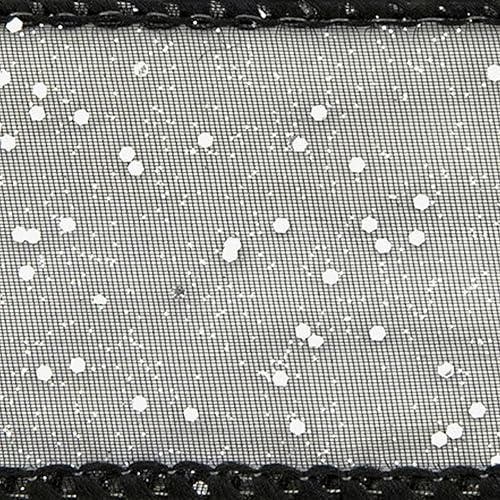 Miniatura 4 de Offray Cinta Cosmic Sheer Craft de 1.5 pulgadas de ancho, 9 pies en total, color negro