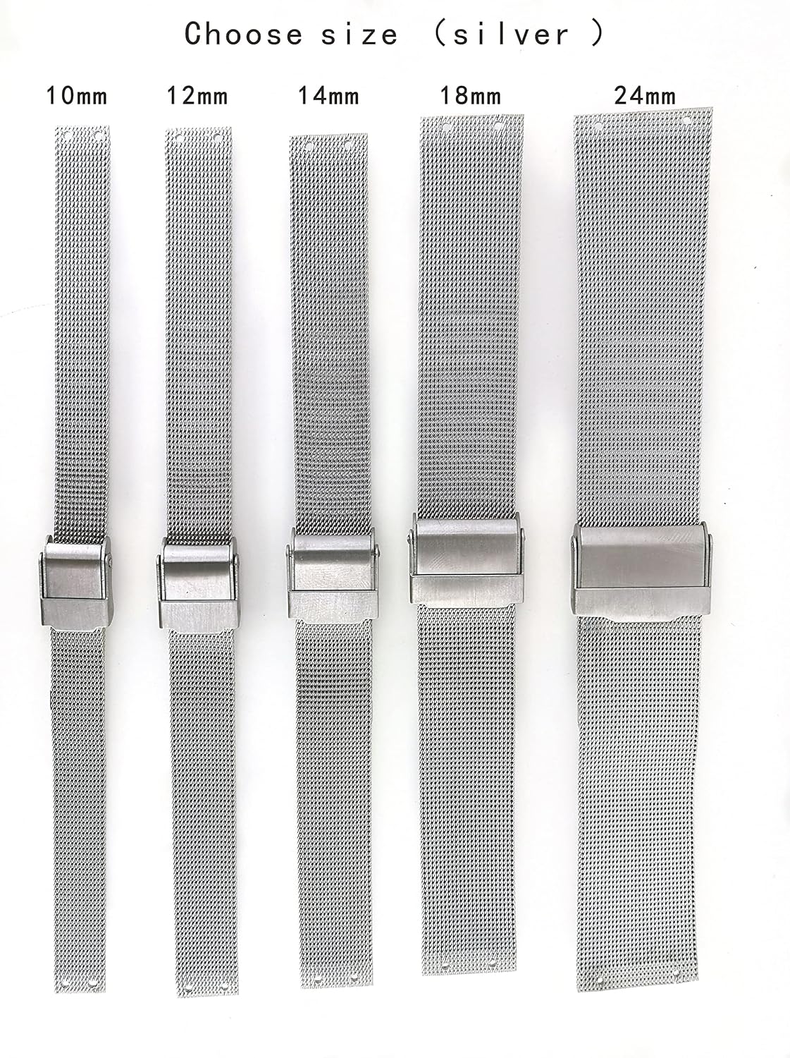 NZZXTO Replacement Stainless Steel Watch Band for Skagen Bering Unisex Watches with Screw，Fits More Sizes