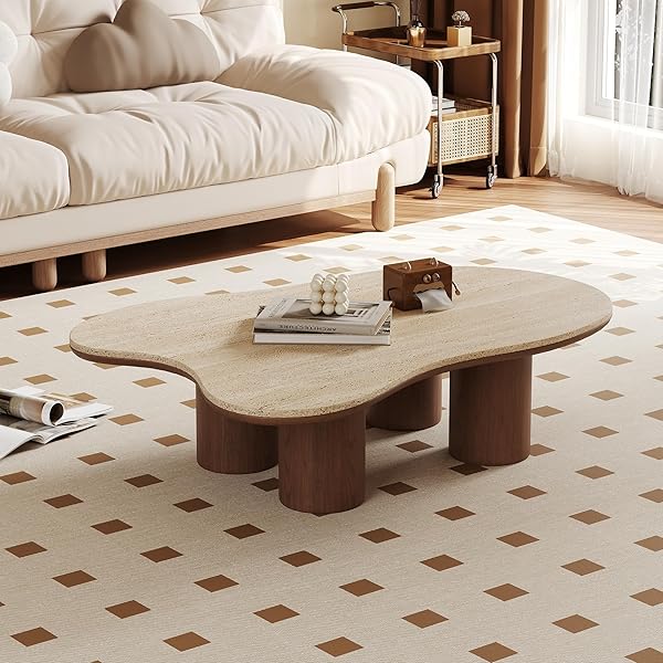 Travertine Stone Cloud Coffee Table