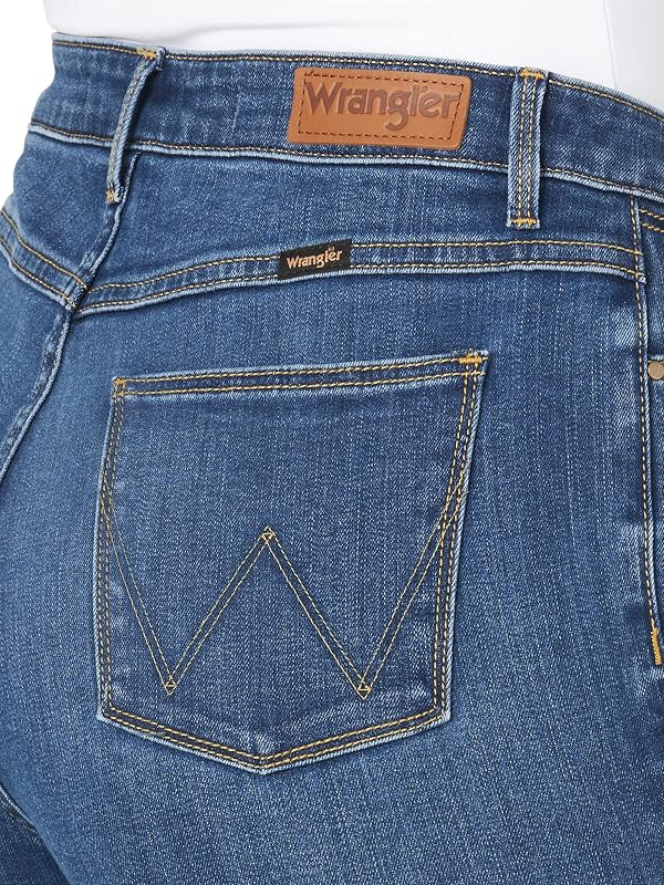 Wrangler womens High Rise True Straight Fit Jeans, Hudson, 10 30 US by Wrangler - Used condition - Image 9