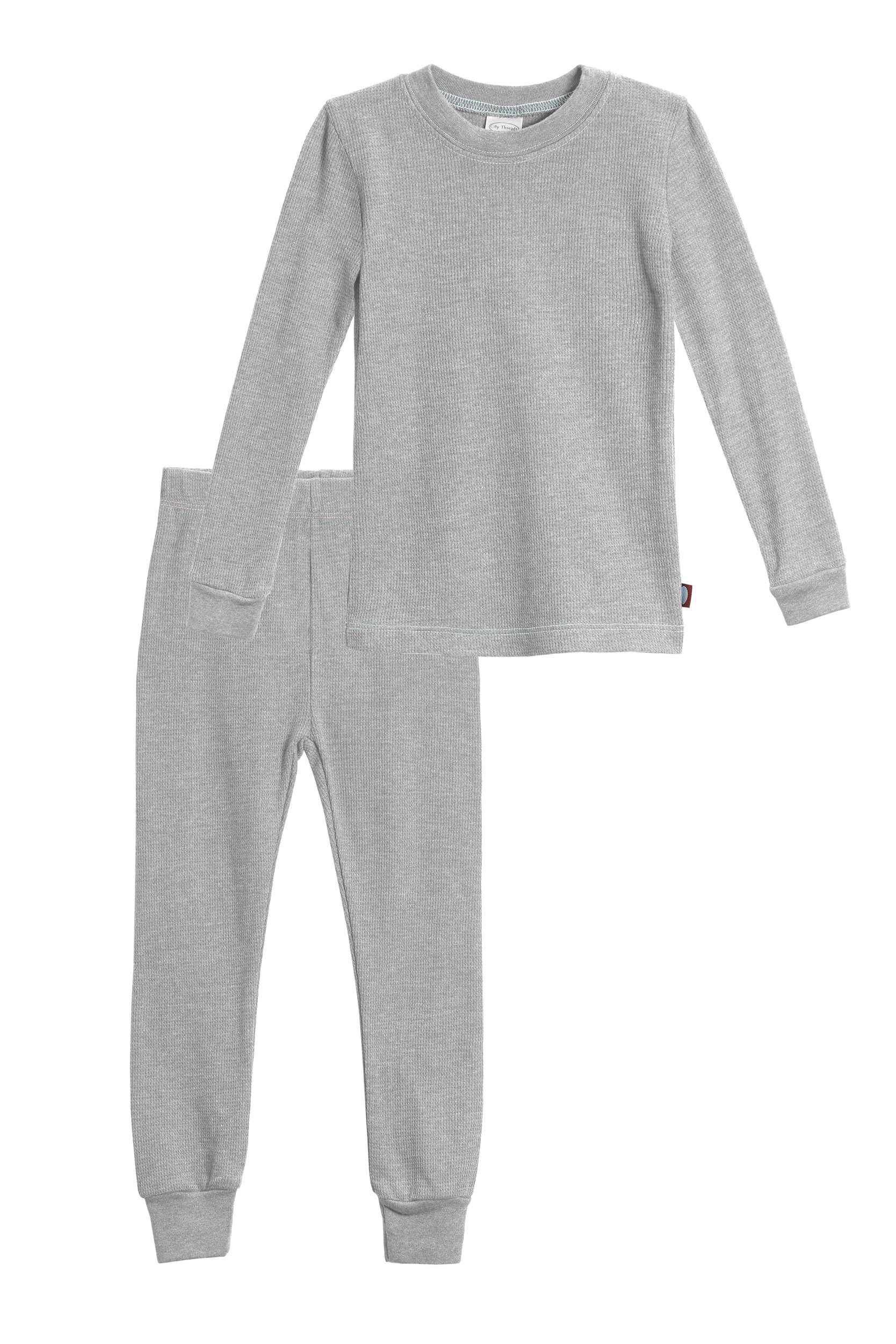 Made in USA Boys Thermal Cotton Underwear Set Long Soft Breathable Base Layer, SPD Sensory