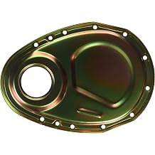 Milodon 65501 Gold Zinc Plated Timing Cover for Small Block Chevy