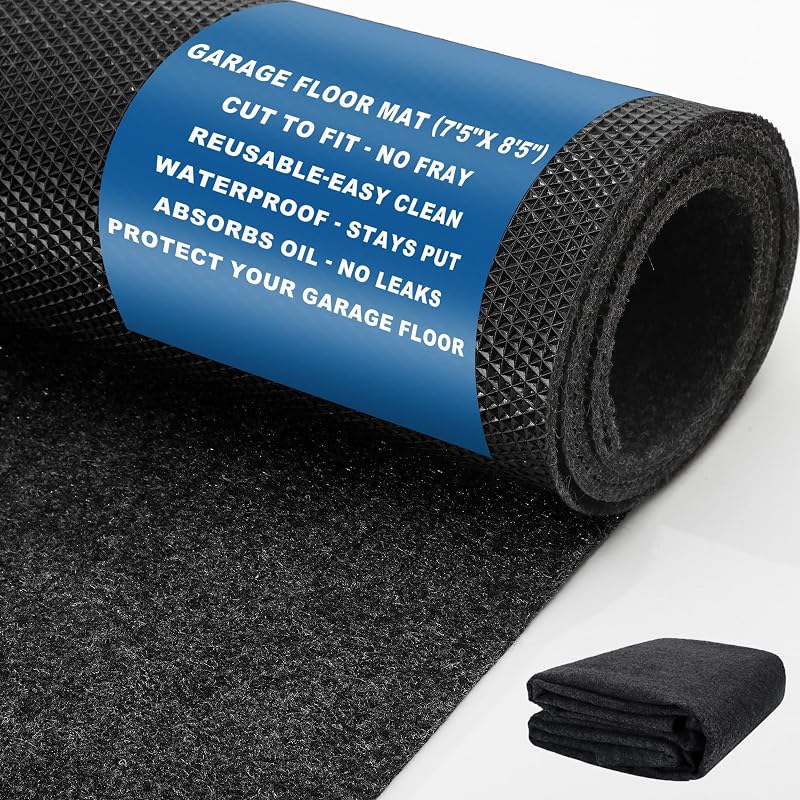 Tapete para Piso de Garagem 2,29 x 2,59 m Gkpvt com Feltro Absorvente e Base Impermeável