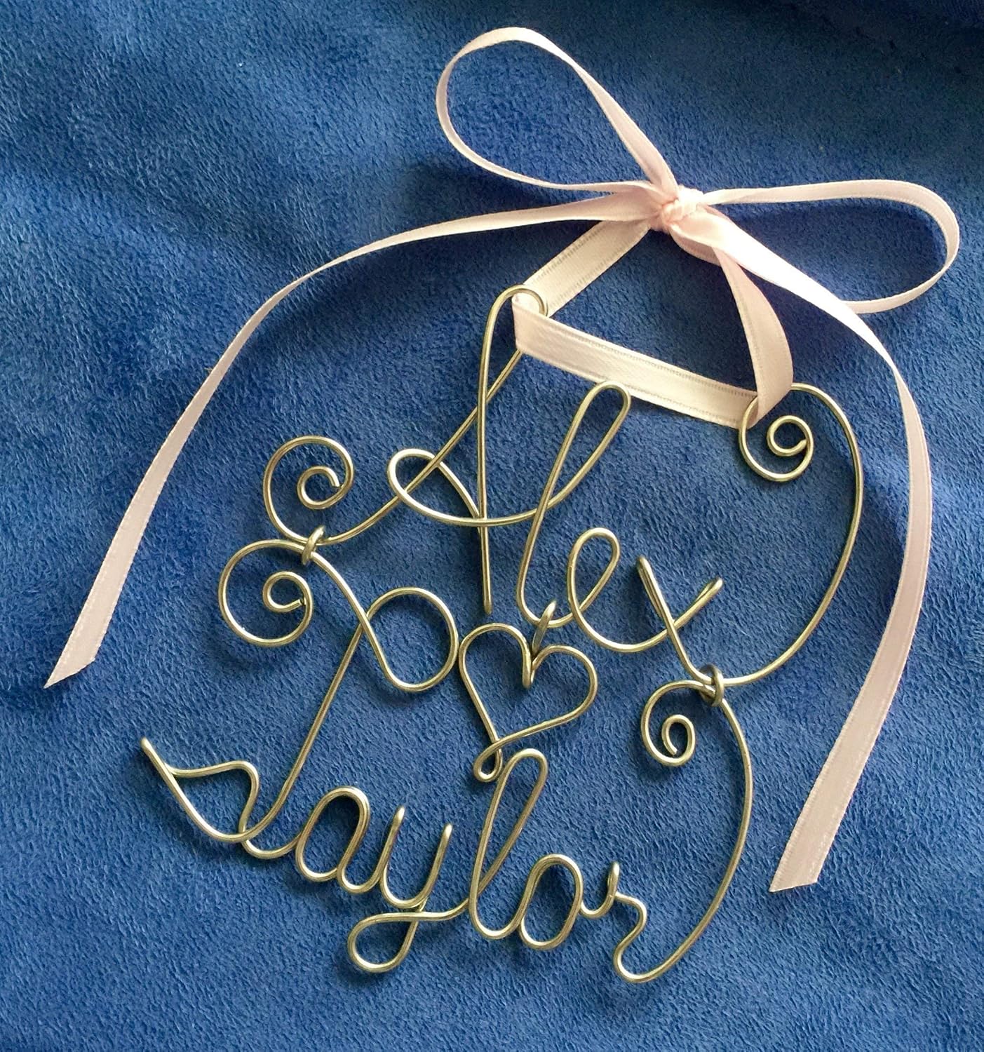 Personalized Gold or Silver Wire Name~Wall or Door Hanging~Ornament~Any Name~2, 3, 4 Names Possible~Year, Date 2024 Option~Baby Nursery or Kid's Room Decor~Keepsake Gift~The Original