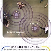 Vista 3 de ENERLITES - Sensor de ocupación de techo MPC-50V-STICKER por sensor de techo PIR para instalación de caja de conexiones, MPC-50V, blanco