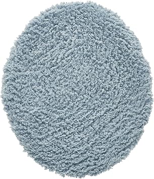 Better Trends Bathroom Toilet Lid Cover 100% Cotton Toilet Cover Seat, Machine Washable, Soft & Absorbent 18" x 20" Blue Edge Collection