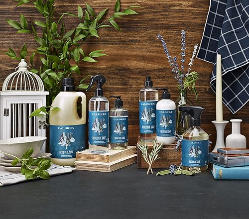 Miniatura 6 de Caldrea Limpiador en aerosol para encimeras multisuperficie, hecho con corteza de abedul, aceite esencial de semilla de cardamomo, extracto de