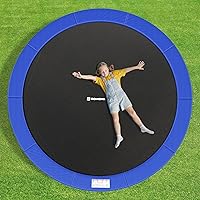 Vista 3 de SONGMICS Replacement Trampoline Safety Pad Mat, 10ft 12ft 14ft 15ft Standard Size, Spring Cover, UV-Resistant, Tear-Resistant, Edge Protection