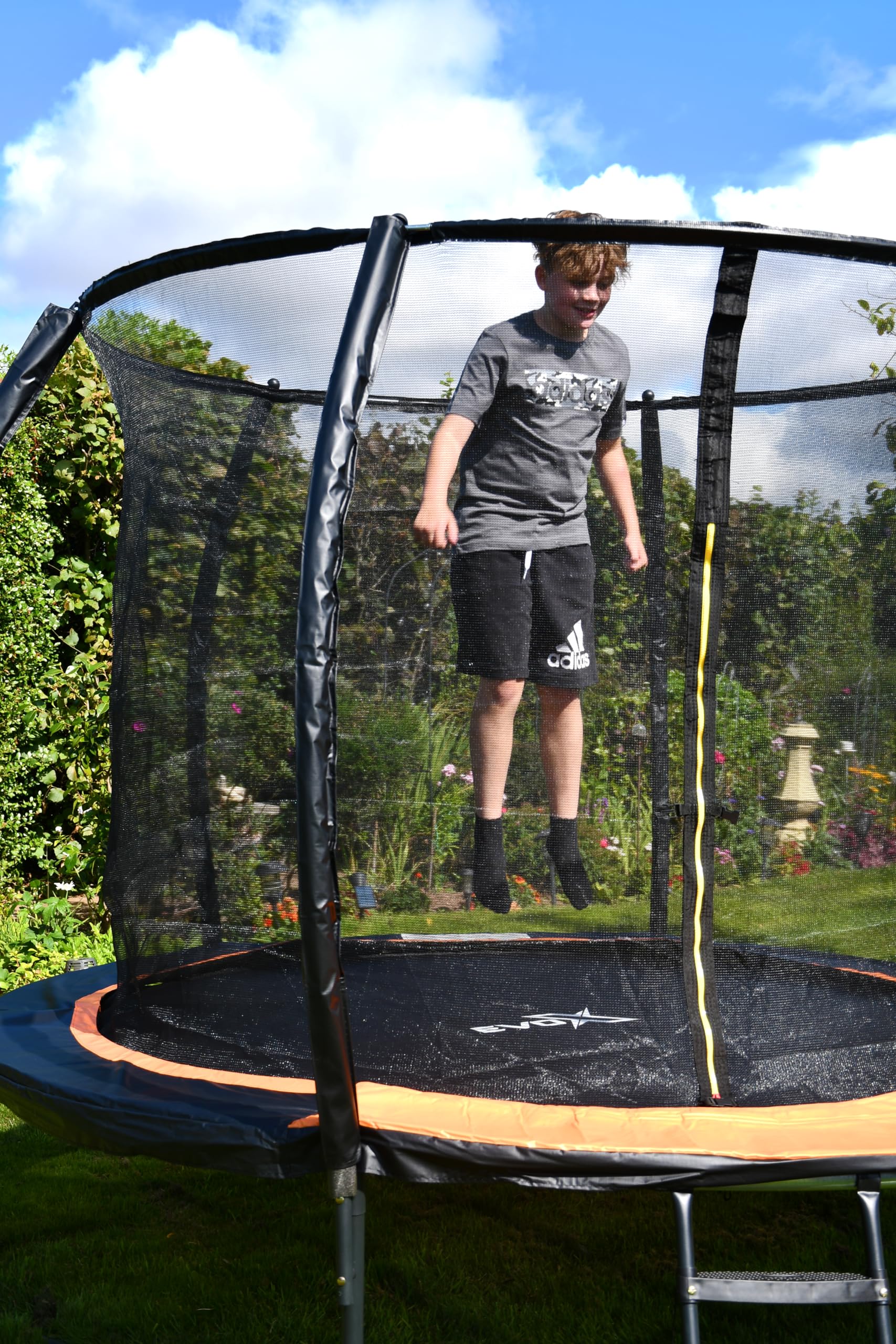 Evo-X Family Trampoline With Safety Zip Netted Enclosure, Premium