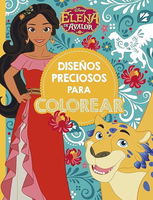 Portada de Elena de Ávalor. Diseños preciosos para colorear