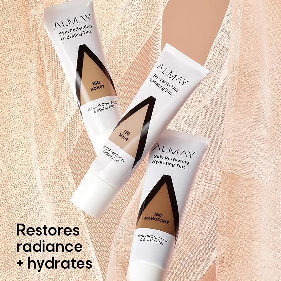 Almay Skin Perfecting Hydrating Tint Foundation, 120 Beige, 0.94 fl oz